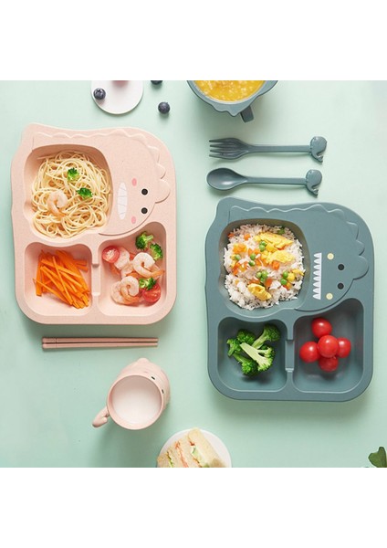 Dinozor Yemek Tabağı Seti Dinozor Parti Malzemeleri Seti Yiyecek Kasesi (Yurt Dışından) modelleri