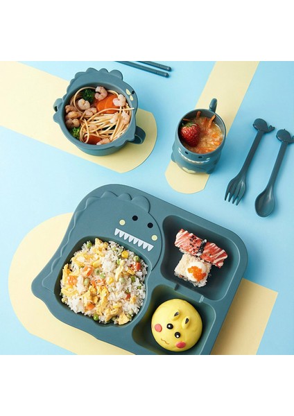 Dinozor Yemek Tabağı Seti Dinozor Parti Malzemeleri Seti Yiyecek Kasesi (Yurt Dışından) fırsatları
