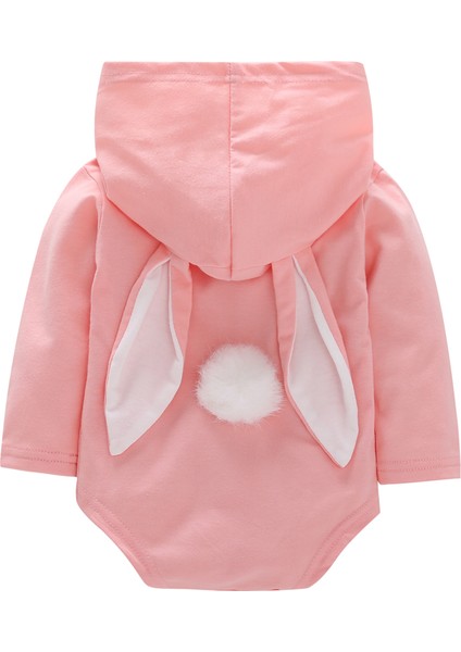 2021 Paskalya Bebek Giysileri Yürümeye Başlayan Bebek Bebek Erkek Kız Uzun Kulak Romper Tavşan Kulak Kapüşonlu Tulum Sevimli Bebek Giysileri 0-24 Ay (Yurt Dışından) fiyatları