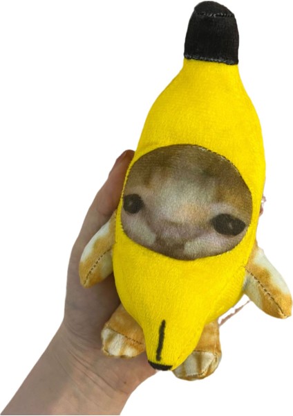 Tik Tok Yaratıcı Muz Kedi Bebek Sesli Peluş Oyuncak Komik Wow Wow Ses Kolye Eğlenceli Bebek (Yurt Dışından) indirimleri