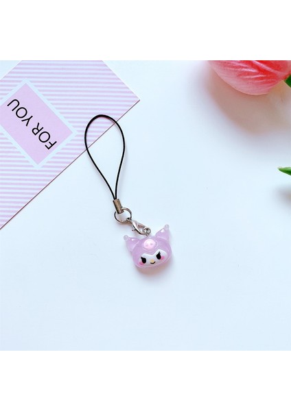 Kawaii Sanrio Kuromi Kordon My Melody Cinnamoroll Öğrenci Güzellik iPhone Telefon Kılıfı Sırt Çantası Bebek Kolye Charm Oyuncak Kız Ler (Yurt Dışından) indirimleri