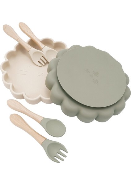 [eğlenceli Canlı] Bebek Ücretsiz Kombinasyon Kiti Yeniden Kullanılabilir Gıda Sınıfı Karikatür Aslan Tarzı Silikon Çocuk Besleme Yemek Kasesi Kaşık (Yurt Dışından) fiyatları