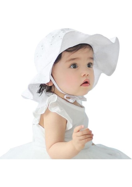 Yürümeye Başlayan Bebek Çocuk Güneşlikli Kep Yaz Açık Bebek Kız Erkek Güneş Plaj Pamuklu Şapka (Yurt Dışından) fiyatları