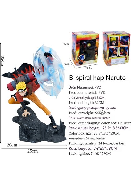 32 cm Naruto Up Spiral Maru Naruto El Dekoru (Yurt Dışından) indirimleri