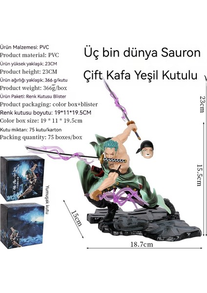 23 cm One Piece Özel Sürüm Üç Bin Dünya Sauron El Dekoru (Yurt Dışından)