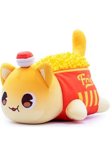 25CM Aphmau Miyav Meows Peluş Bebek Patates Kızartması Burger Ekmek Sandviç Donut Kedi Aphmau Peluş Oyuncak Yastık Çocuk Doğum Günü Yılbaşı Leri (Yurt Dışından)