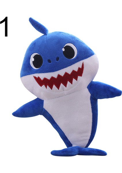 Nyt Karikatür Köpekbalığı LED Işık Müzik Peluş Yumuşak Bebek Dolması Yastık Ev Dekor (Yurt Dışından) fırsatları