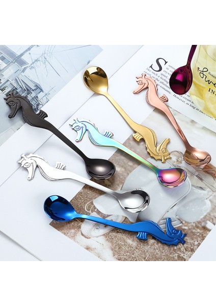 Karıştırma Kaşığı Deniz Atı Şekli Parti Etkinlikleri Tatlı Kaşığı (Yurt Dışından) fiyatları