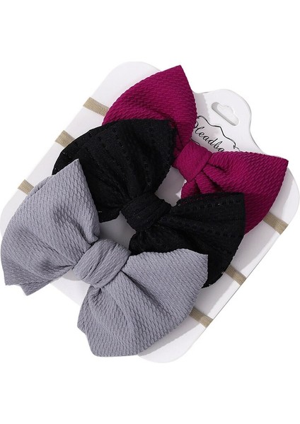 3 Adet/takım Büyük Yaylar Çiçek Kafa Bandı Yumuşak Elastik Naylon Yenidoğan Bebek Kız Bantlar Sevimli Ilmek Kumaş Çocuk Kız Saç Aksesuarları (Yurt Dışından) fiyatları