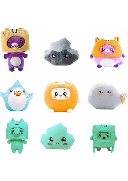 Gc Lankybox Peluş Oyuncaklar Sevimli Karikatür Anime Boxy Foxy Dolması Peluş Bebek Kız Çocuklar Için Renk (Yurt Dışından) modelleri