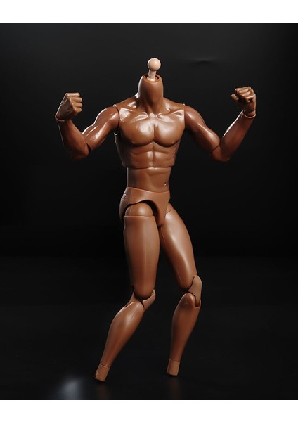 1/6 Koyu Cilt Pvc Erkek Aksiyon Figürü Vücut Eller 1/6 Erkekler Kafa Şekillendirici Bebekler Stokta (Yurt Dışından) indirimleri