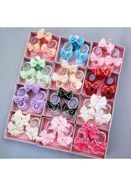 2 Adet/grup Sevimli Bebek Kız Kafa Bandı Çorap Seti Prenses Dantel Yay Elastik Bantlar Yenidoğan Bebek Duş Hediye Bebek Saç Aksesuarları (Yurt Dışından) modelleri