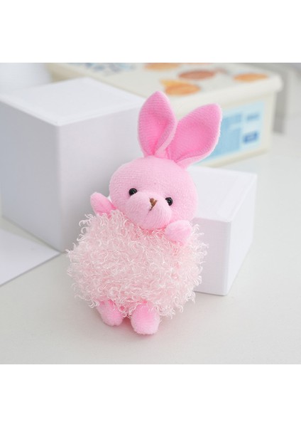 13 cm Yumuşak Kawaii Tavşan Ördek Ayı Kurt Koyun Kurbağa Fil Ayı Anahtarlık Peluş Anahtarlık Hayvan Oyuncakları Çanta Araba Dekorasyon (Yurt Dışından)