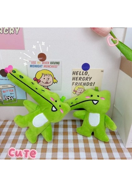 Uzun Ağız Uzun Ağız Timsah Peluş Anahtarlık Kawaii Karikatür Yeşil Timsah Peluş Bebek Yaratıcı Timsah Yeşil Timsah Kolye Çanta Kolye (Yurt Dışından) modelleri