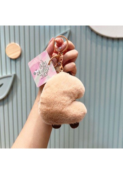 Simülasyon Capybara Capybara Peluş Kolye Capibara Kabarık Oyuncak Kumaş Bebek Carpi Biftek Capybara Peluş Bebek Sevimli Yumuşak Capybara Peluş Anahtarlık Noel Si (Yurt Dışından)