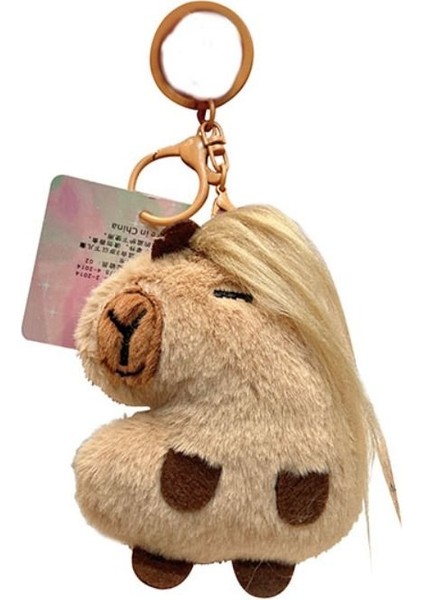 Simülasyon Capybara Capybara Peluş Kolye Capibara Kabarık Oyuncak Kumaş Bebek Carpi Biftek Capybara Peluş Bebek Sevimli Yumuşak Capybara Peluş Anahtarlık Noel Si (Yurt Dışından)