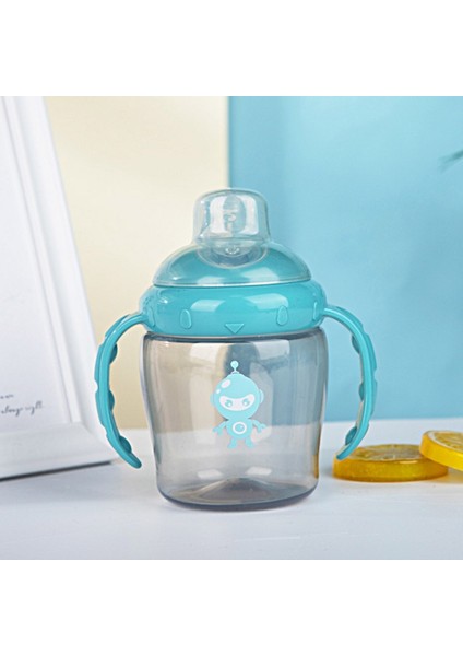 260ML Bebek Eğitim Içme Bardağı Bebek Su Isıtıcısı Baskılı Ördek Gagası Bardak Çift Saplı Içme Bardağı Besleme (Yurt Dışından)