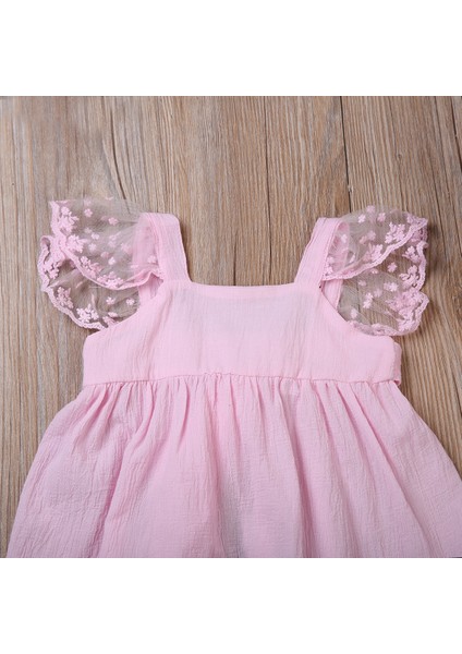 Kızlar Yaz Güzel Elbiseler Kız Doğum Günü Düğün Pageant Parti Prenses Dantel Tutu Çiçek Elbise Sundress (Yurt Dışından) modelleri