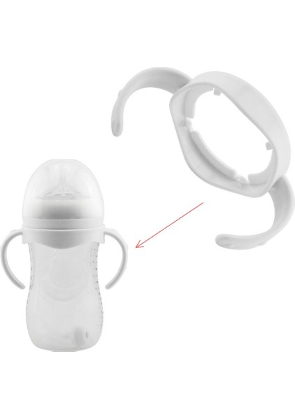 Biberon Aksesuarları Gri Beyaz Beslemek Için Pratik Geniş Kalibre Biberon Tutma Kolu (Yurt Dışından) indirimleri