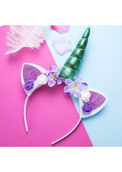 1 Adet Çiçek Kedi Kulaklar Kız Sevimli Unicorn Bantlar Çocuk Şapkalar Fotoğraf Sahne Parti Saç Çember Hairbands Çocuklar Saç Aksesuarları (Yurt Dışından) fiyatları