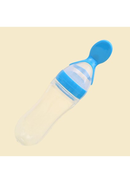 Yenidoğan Sıkma Biberon Yumuşak Silikon Pirinç Tahıl Kabı Eğitim Kepçeli 90 ml (Yurt Dışından)
