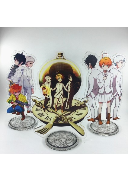 Anime Söz Verdi Neverland Akrilik Standı Model Oyuncaklar Conny Emma Ray Norman Aksiyon Figürü Kolye Oyuncak 15 cm Çift Taraflı (Yurt Dışından) modelleri