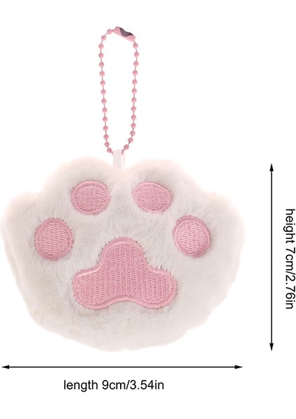 Güzel Karikatür Peluş Kedi Pençe Bebek Yumuşak Dolması Bebek Anahtarlık Kızlar Için Sevimli Çanta Kolye Süslemeleri (Yurt Dışından)