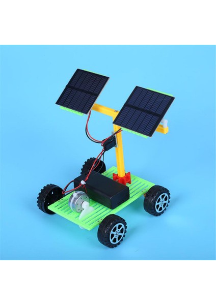 Çocuk Bilimsel Deney Öğretim Yardımcıları Güneş Enerjili Çift Güç Model Araba (Yurt Dışından)