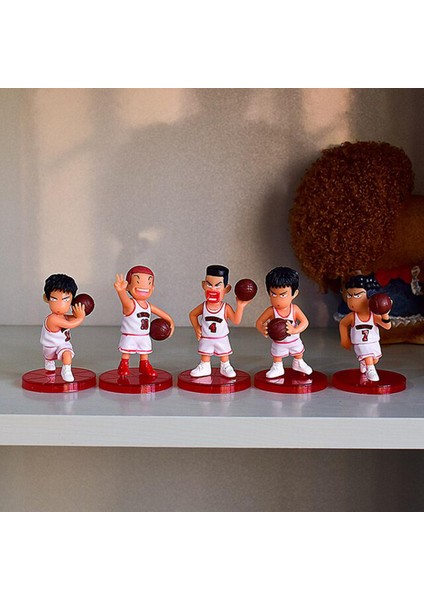 5 Adet/grup Slam Dunk Shohoku Basketbol Oyuncu Figürleri Oyuncaklar Hanamichi Rukawa Kaede Sakuragi Anime Model Oyuncaklar (Yurt Dışından)