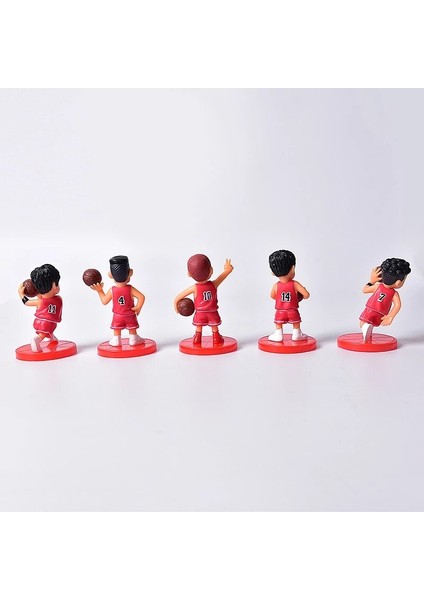 5 Adet/grup Slam Dunk Shohoku Basketbol Oyuncu Figürleri Oyuncaklar Hanamichi Rukawa Kaede Sakuragi Anime Model Oyuncaklar (Yurt Dışından) modelleri