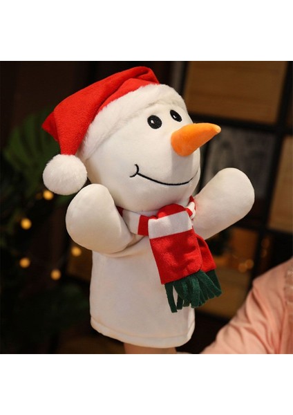 Noel Baba El Kuklası Geyik Karakter Oyuncakları Doldurulmuş Oyuncaklar Noel Filmi Bebek Aktivite Bebek Çocuk Peluş Oyuncaklar Noel Baba El Kuklası Noel Bebek Kukla Gösterisi (Yurt Dışından)
