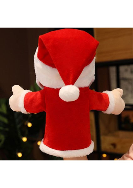 Noel Baba El Kuklası Geyik Karakter Oyuncakları Doldurulmuş Oyuncaklar Noel Filmi Bebek Aktivite Bebek Çocuk Peluş Oyuncaklar Noel Baba El Kuklası Noel Bebek Kukla Gösterisi (Yurt Dışından)