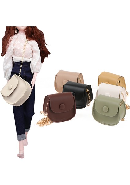 10*9 cm Mini Çanta Bozuk Para Cüzdanı Bayan Çantası Dollhouse Omuzdan Askili Çanta Oyun Evi Oyuncak Mj (Yurt Dışından)
