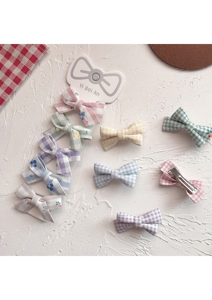 5 Adet/takım Sevimli Bebek Kız Saç Klipleri Ekose Tokalarım Çocuklar Şapkalar Kız Yay Çocuk Saç Klipleri Bebek Aksesuarları Seti (Yurt Dışından) fırsatları