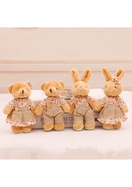 Sf 14 cm Sevimli Çift Ayı Peluş Oyuncaklar Çift Ayı Doldurulmuş Oyuncaklar Düğün Leri Anahtarlık Anahtarlık Kolye (Yurt Dışından) fiyatları