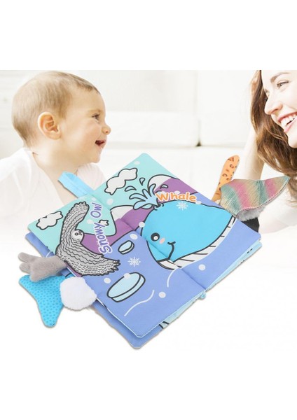 Yumuşak Bebek Bezi Etkinliği Kırışık Hayvanın Kuyruğu Kitabı Erken Eğitim Kitabı (Yurt Dışından)