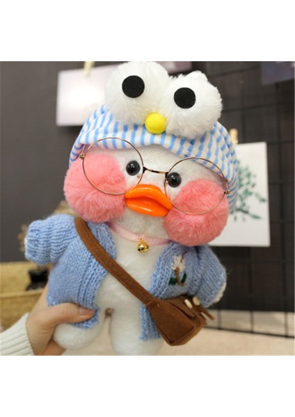 Yeni 30 cm Lalafanfan Ördek Peluş Sevimli Ördek Bebek Lafan Oyuncak Çocuk Bebek Sevimli Eşleşen Elbise Gözlük Aksesuarları Ler Hızlı Gemi (Yurt Dışından) fiyatları