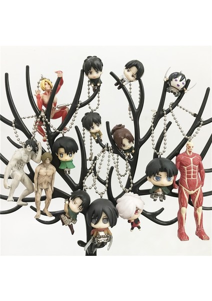 Aksiyon Sevimli Mini Levi Eren Mikasa Armin Sarkık Oyuncaklar Hayranları Için Anime Attack On Titan Giants Jean Reiner Heykelcik Koleksiyon (Yurt Dışından)