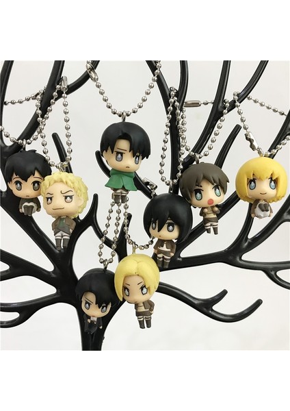 Aksiyon Sevimli Mini Levi Eren Mikasa Armin Sarkık Oyuncaklar Hayranları Için Anime Attack On Titan Giants Jean Reiner Heykelcik Koleksiyon (Yurt Dışından)
