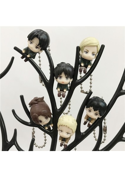 Aksiyon Sevimli Mini Levi Eren Mikasa Armin Sarkık Oyuncaklar Hayranları Için Anime Attack On Titan Giants Jean Reiner Heykelcik Koleksiyon (Yurt Dışından)