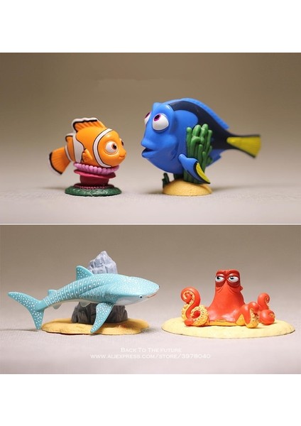 Disney Finding Nemo Dory 4 Stilleri 4-5 cm Mini Pvc Action Figure Duruş Modeli Anime Koleksiyonu Heykelcik Oyuncak Modeli Çocuklar Için (Yurt Dışından)