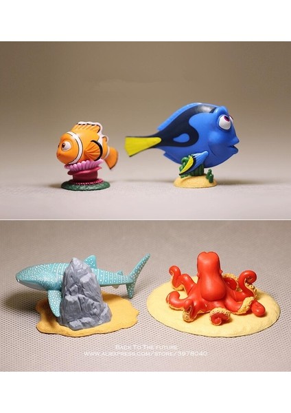 Disney Finding Nemo Dory 4 Stilleri 4-5 cm Mini Pvc Action Figure Duruş Modeli Anime Koleksiyonu Heykelcik Oyuncak Modeli Çocuklar Için (Yurt Dışından)
