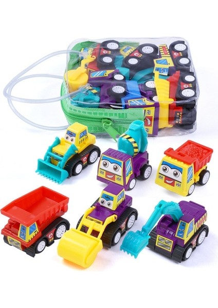 6 Adet/grup Bebek Oyuncakları Mini Inşaat Araç Arabalar-Çimento, Buldozer, Yol Silindiri, Ekskavatör, Damperli Kamyon, Traktör Oyuncaklar Çocuk Için (Yurt Dışından) fiyatları