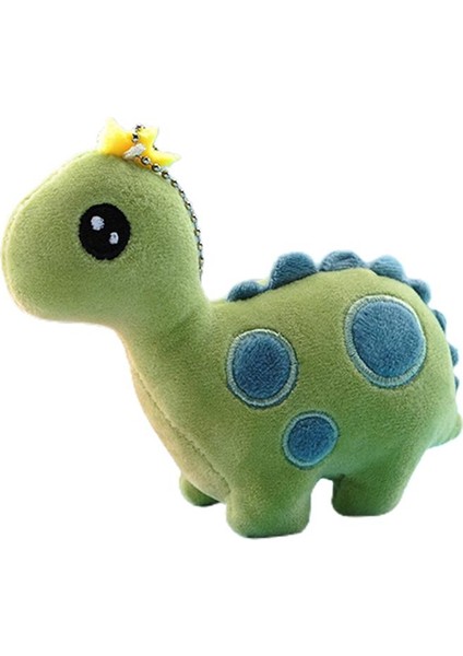 Mini Sevimli Karikatür Taç Dinozor Yumuşak Peluş Bebek Asılı Oyuncak Çanta Kolye Dekor (Yurt Dışından)
