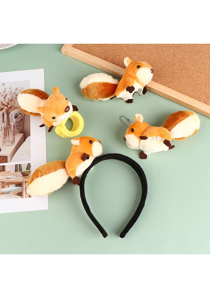 Sevimli Karikatür Sincap Peluş Bebek Kawaii Dolması Hayvan Oyuncak Dıy Aksesuar Doğum Günü Partisi Malzemeleri Şekeri (Yurt Dışından)