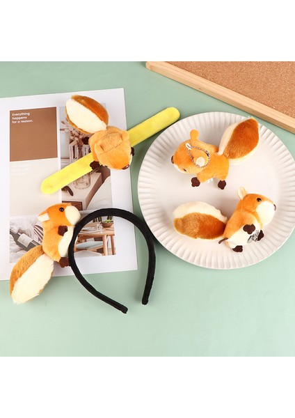 Sevimli Karikatür Sincap Peluş Bebek Kawaii Dolması Hayvan Oyuncak Dıy Aksesuar Doğum Günü Partisi Malzemeleri Şekeri (Yurt Dışından) fiyatları