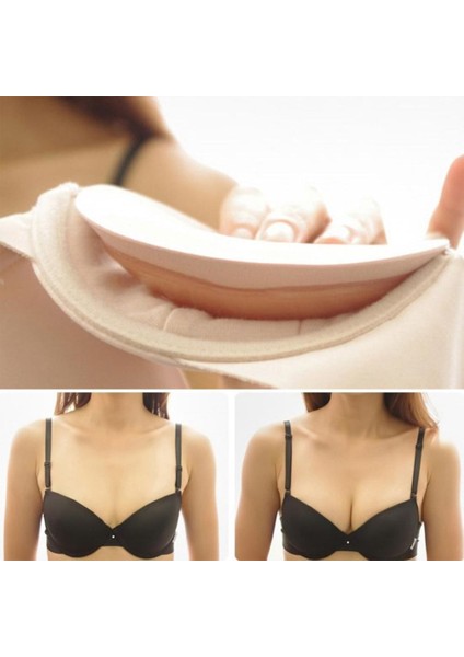 1 Çift Bikini Üstü Silikon Meme Implantları Sutyen Ekleme Mayo Kaymaz Viskon Göğüs Pedi - Intl (Yurt Dışından)