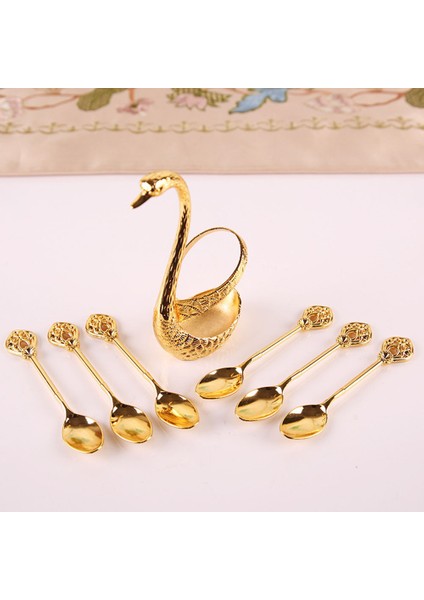 Kahve Tatlı Kek Için Dekoratif Kuğu Tabanlı Meyve Kaşık Seti (Yurt Dışından) fırsatları