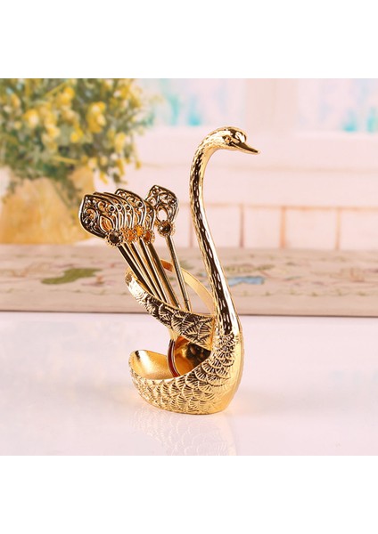 Kahve Tatlı Kek Için Dekoratif Kuğu Tabanlı Meyve Kaşık Seti (Yurt Dışından) indirimleri