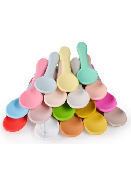 [eğlenceli Canlı] 2 Adet Bebek Silikon Kaşık Çatal Şeker Renk Güvenlik Bebek Öğrenme Kaşık Kaymaz Çatal Çocuk Çocuk Erkek Kız Yumuşak Gıda Besleme Aracı (Yurt Dışından) modelleri